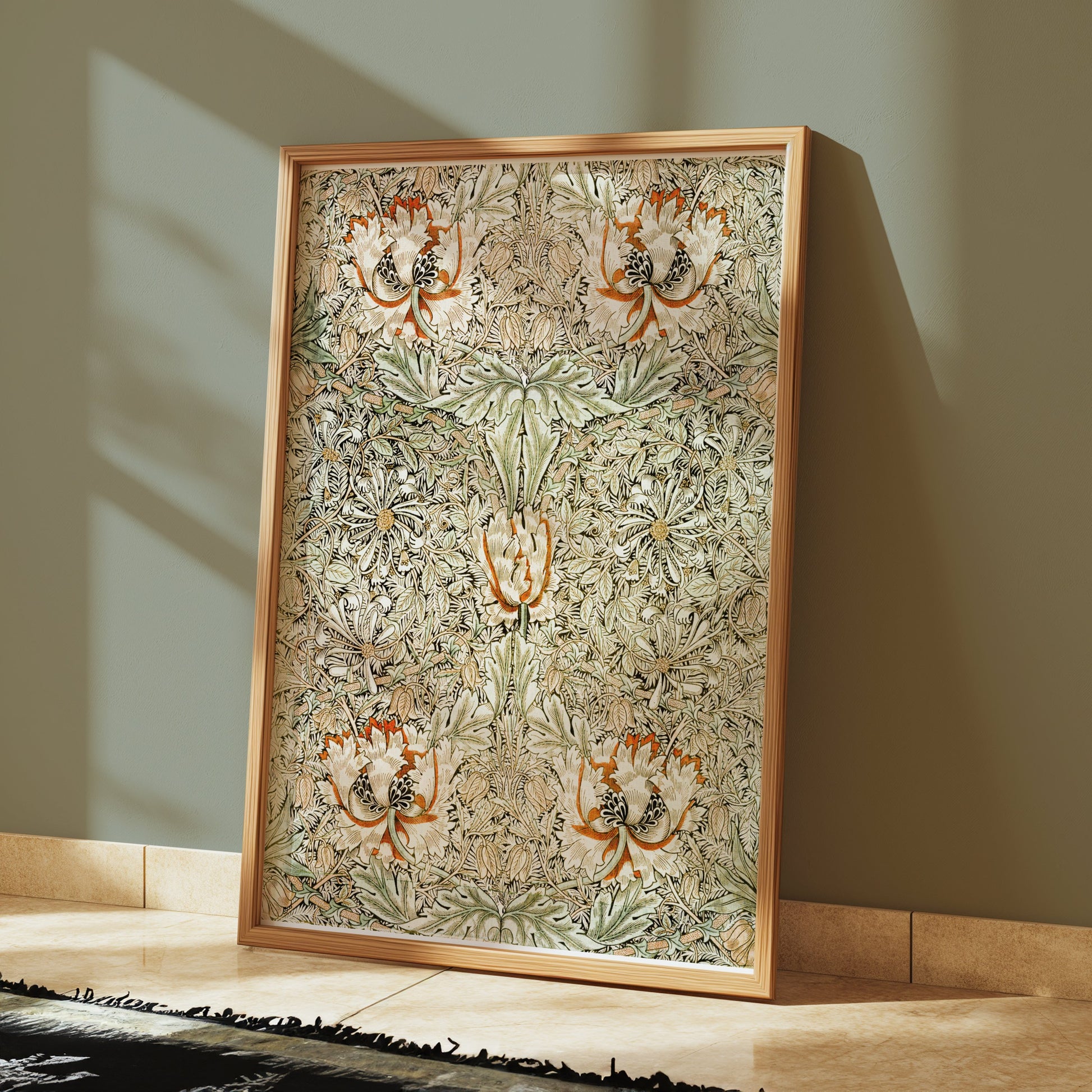 Premium Poster of Ornate Floral Pattern William Morris Art Print Posters