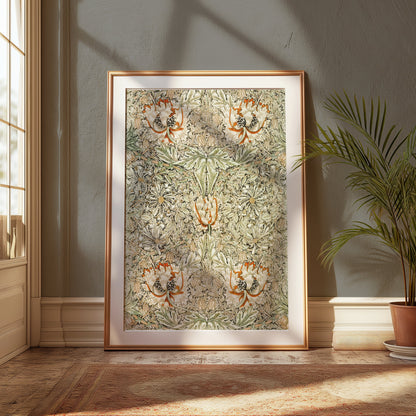 Premium Poster of Ornate Floral Pattern William Morris Art Print Posters