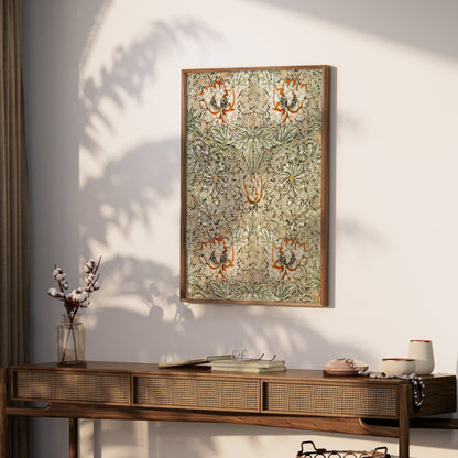Premium Poster of Ornate Floral Pattern William Morris Art Print Posters