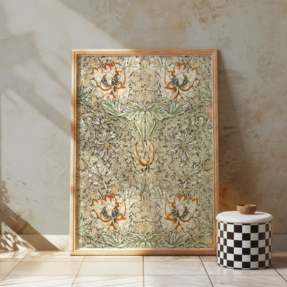 Premium Poster of Ornate Floral Pattern William Morris Art Print Posters