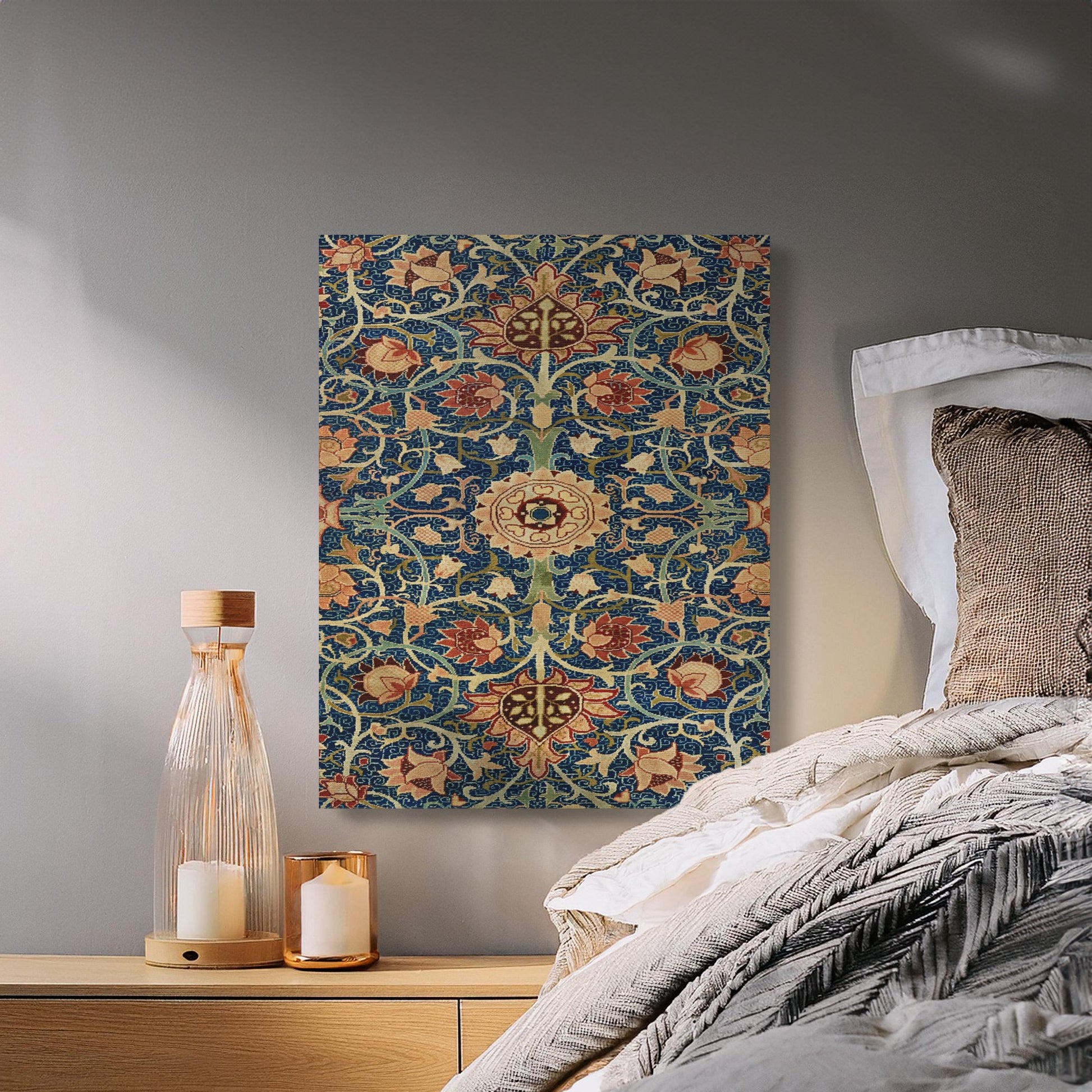 Premium Poster of Ornate William Morris Wall Art Design on Canvas Wraps