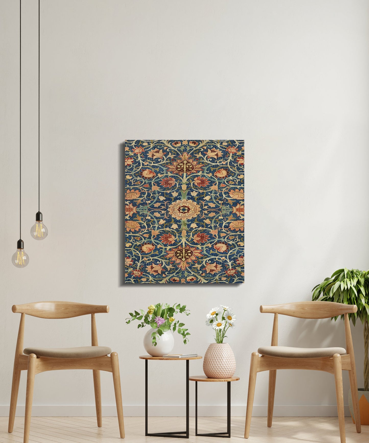 Premium Poster of Ornate William Morris Wall Art Design on Canvas Wraps