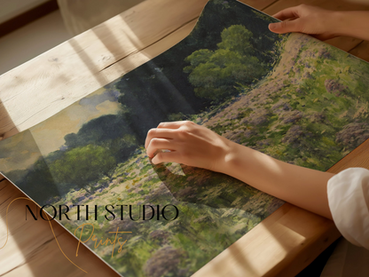 Premium Poster of Pastoral Countryside Landscape Art Print Posters
