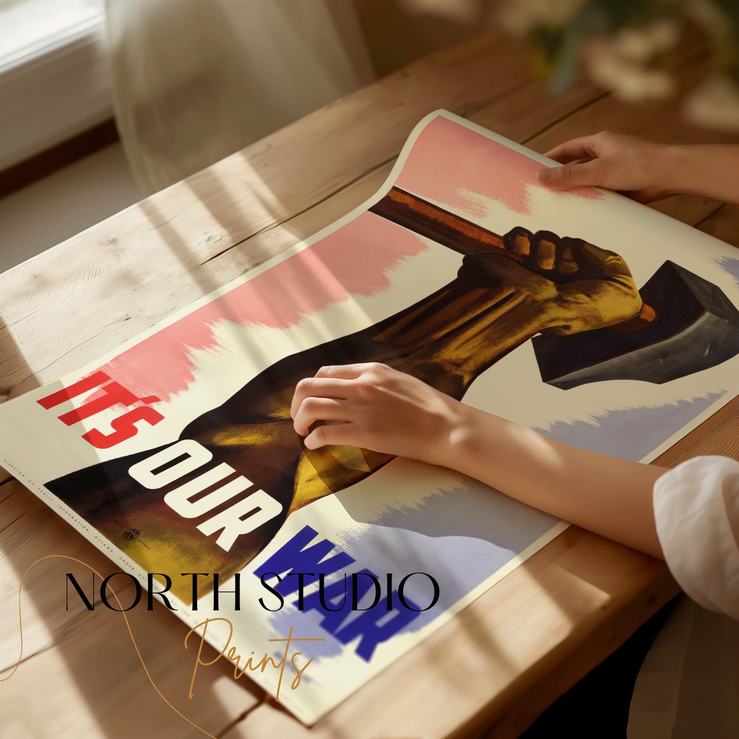 Premium Poster of Patriotic Art Print It's Our War Motivational Posters