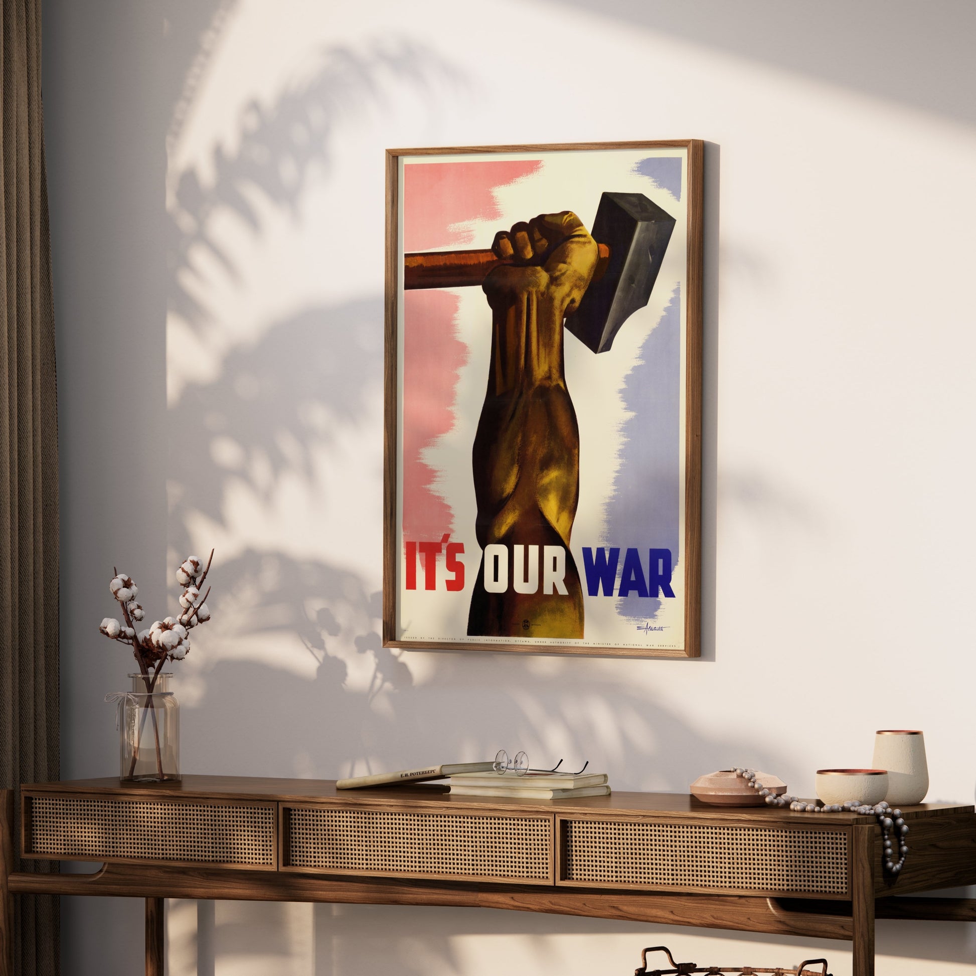 Premium Poster of Patriotic Art Print It's Our War Motivational Posters