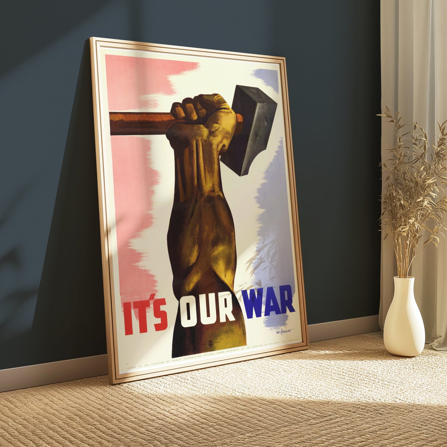 Premium Poster of Patriotic Art Print It's Our War Motivational Posters