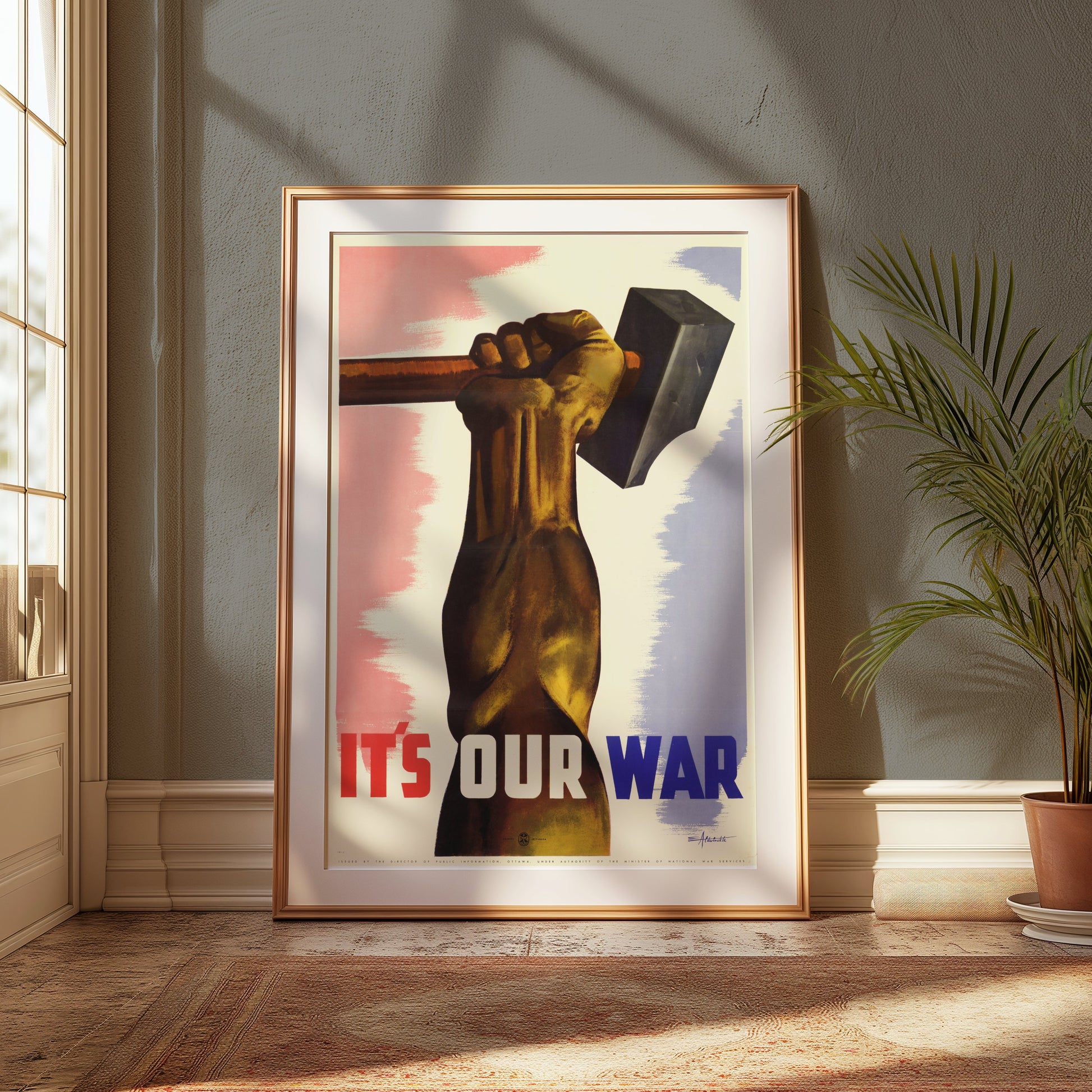 Premium Poster of Patriotic Art Print It's Our War Motivational Posters