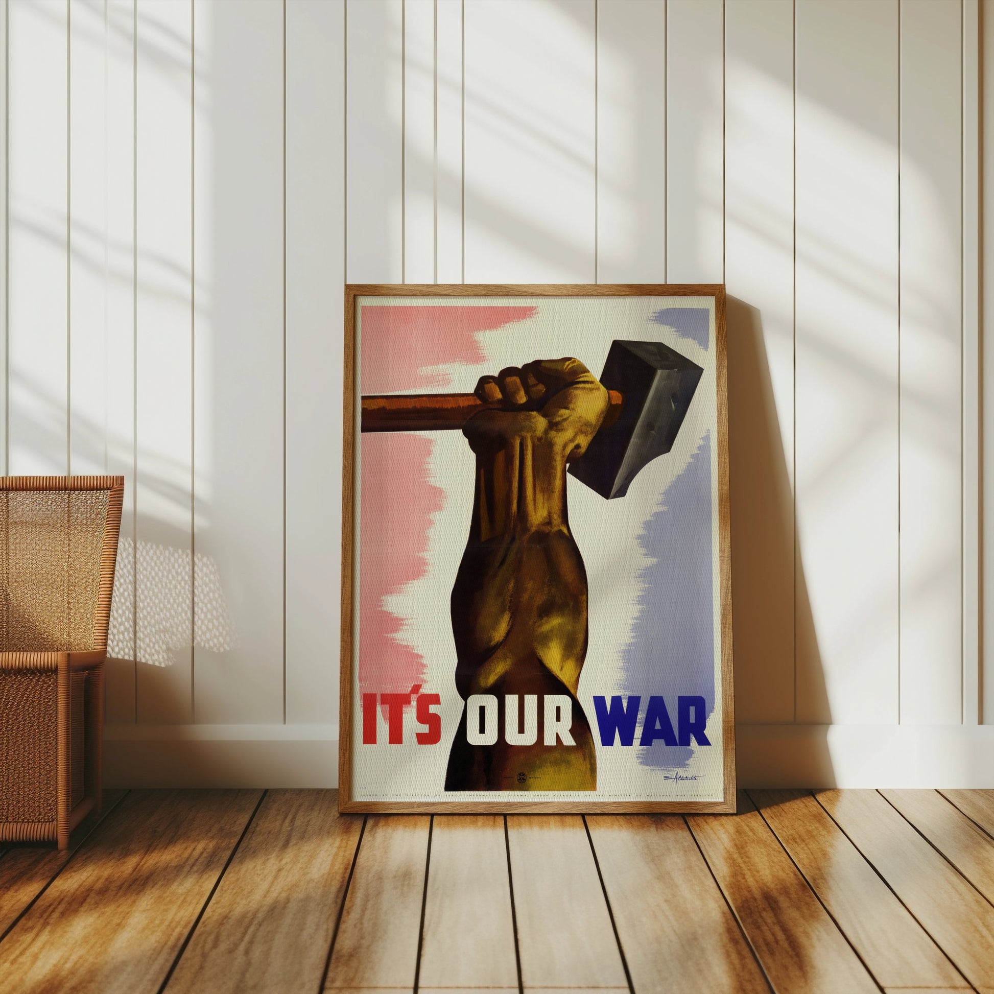 Premium Poster of Patriotic Art Print It's Our War Motivational Posters
