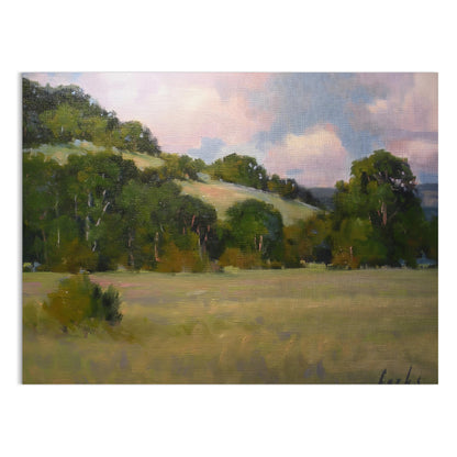 Premium Poster of Peaceful Landscape with Rolling Hills and Trees Posters