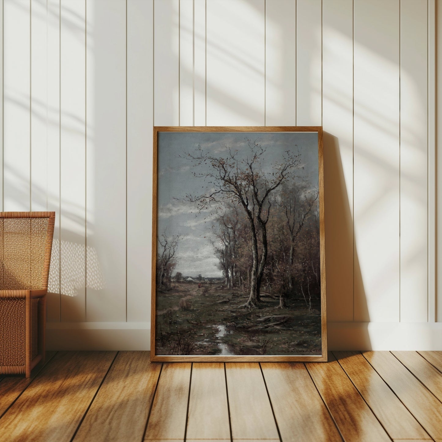 Premium Poster of Peaceful Landscape with Tall Trees in Autumn Posters