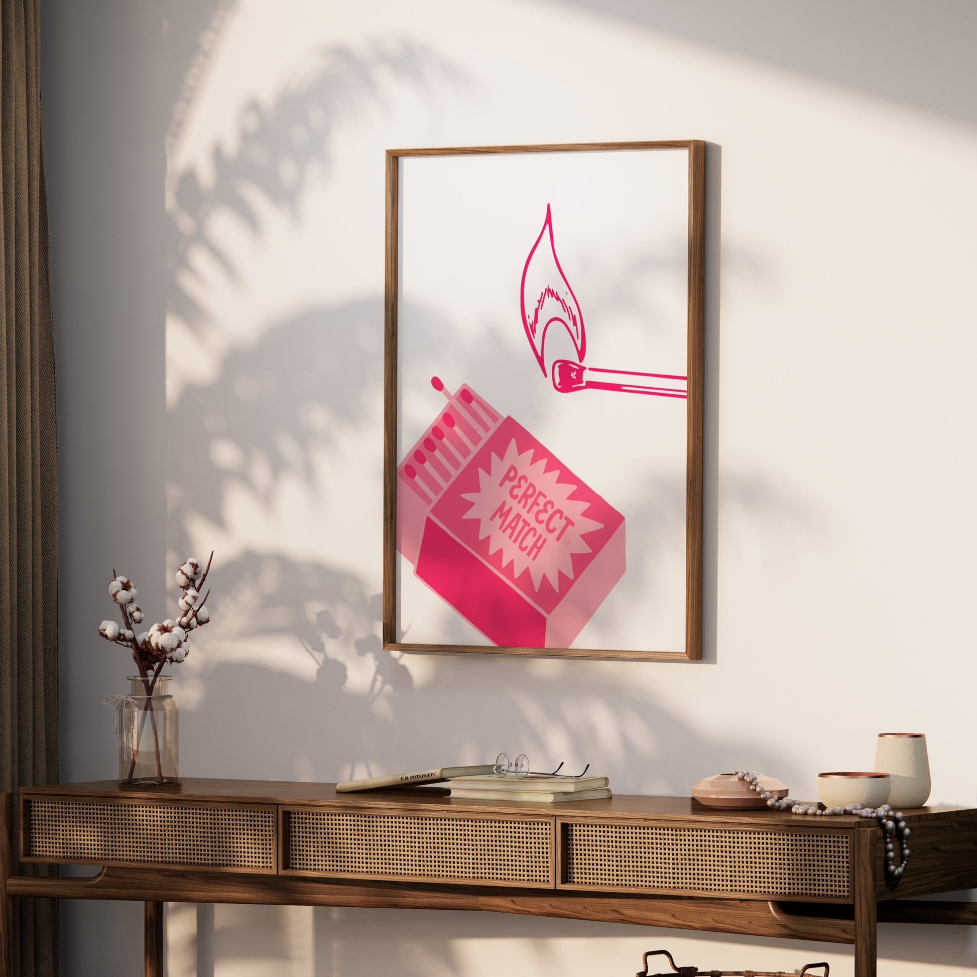 Premium Poster of Perfect Match Illustration of Matches Posters