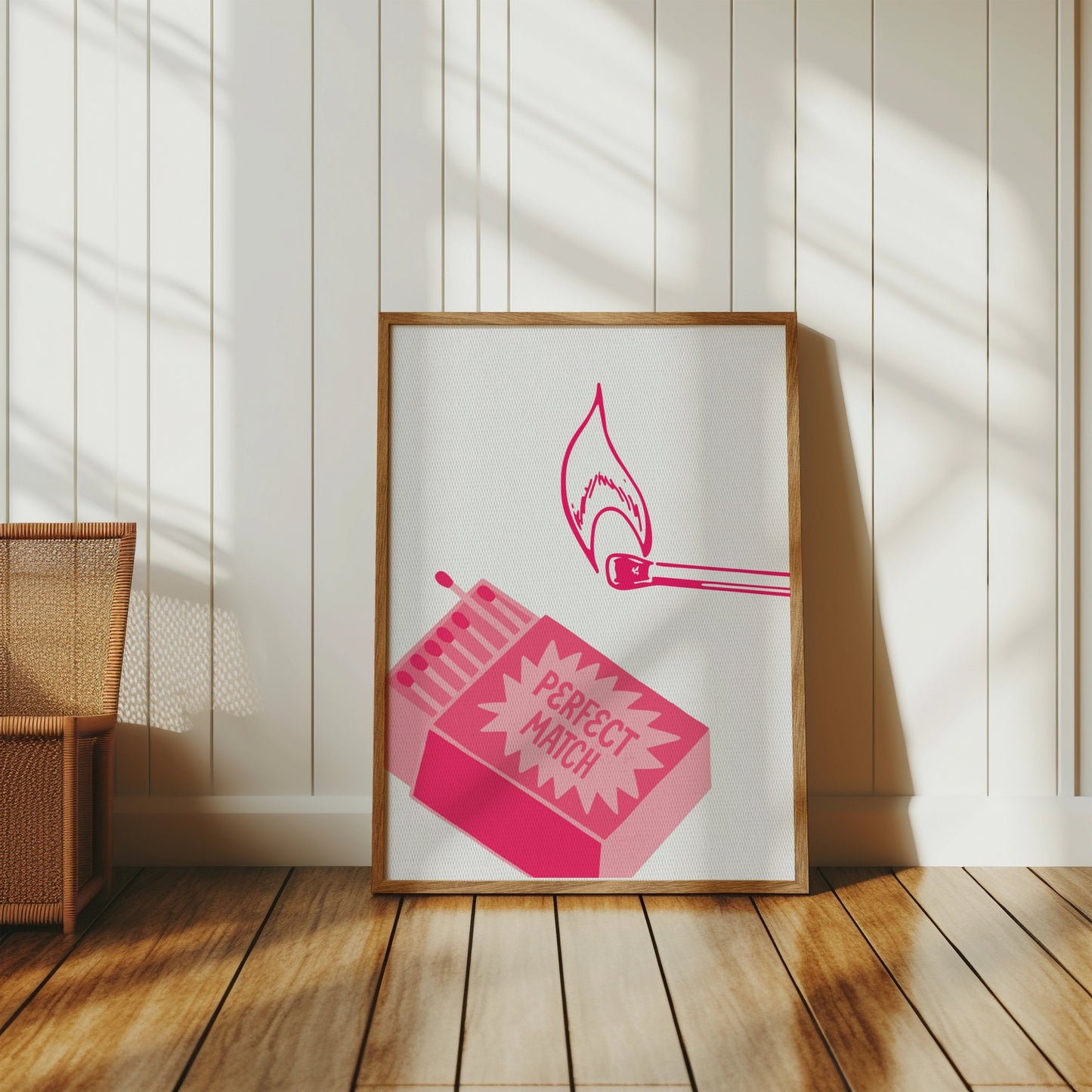 Premium Poster of Perfect Match Illustration of Matches Posters