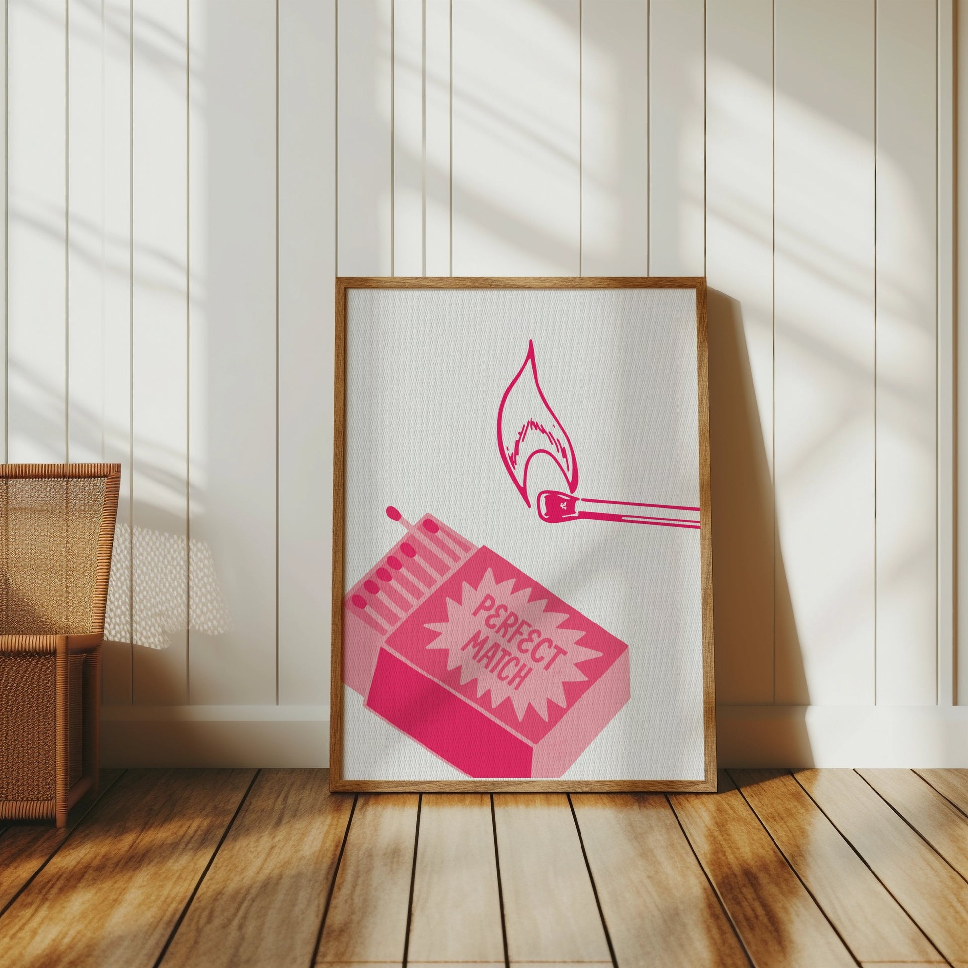 Premium Poster of Perfect Match Illustration of Matches Posters