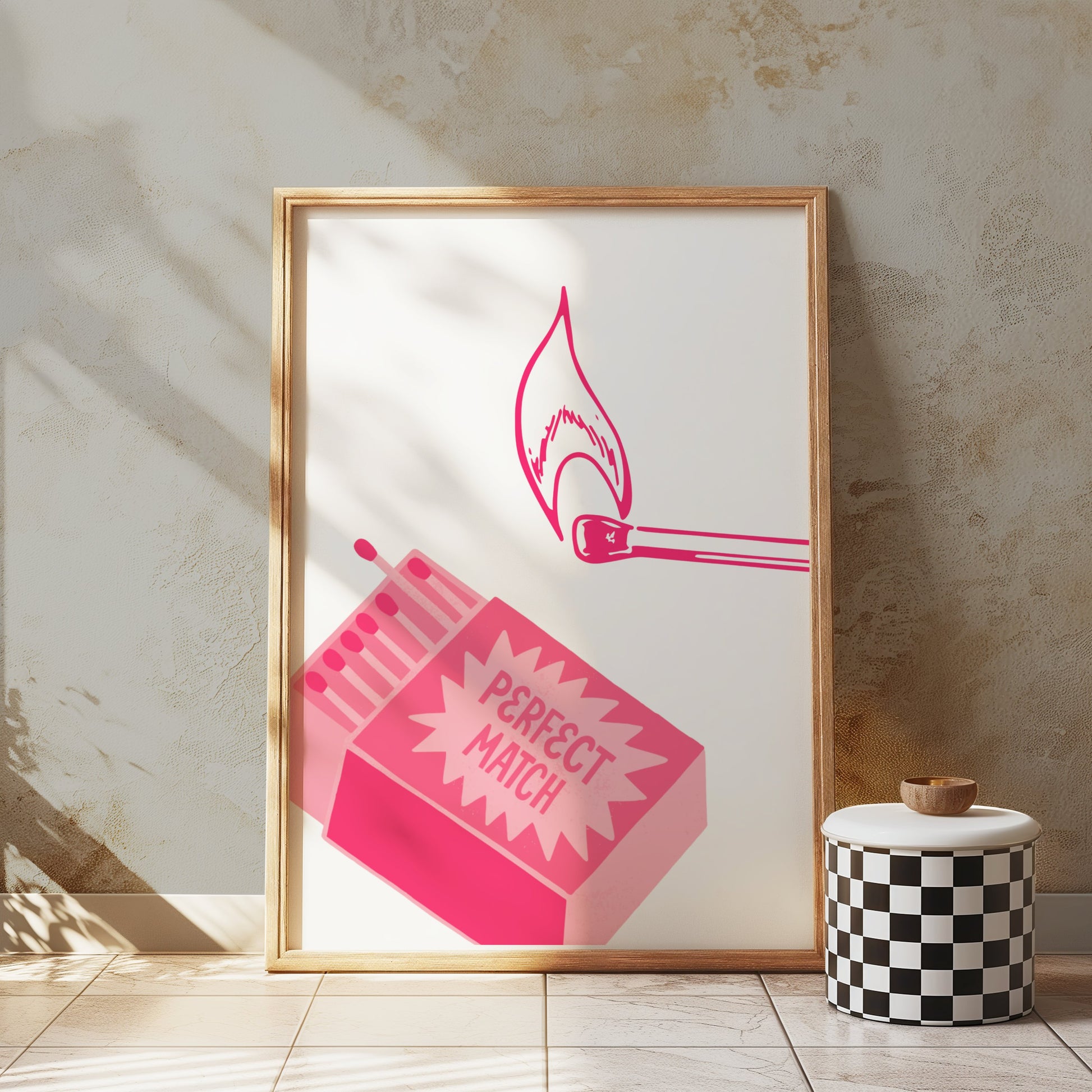 Premium Poster of Perfect Match Illustration of Matches Posters