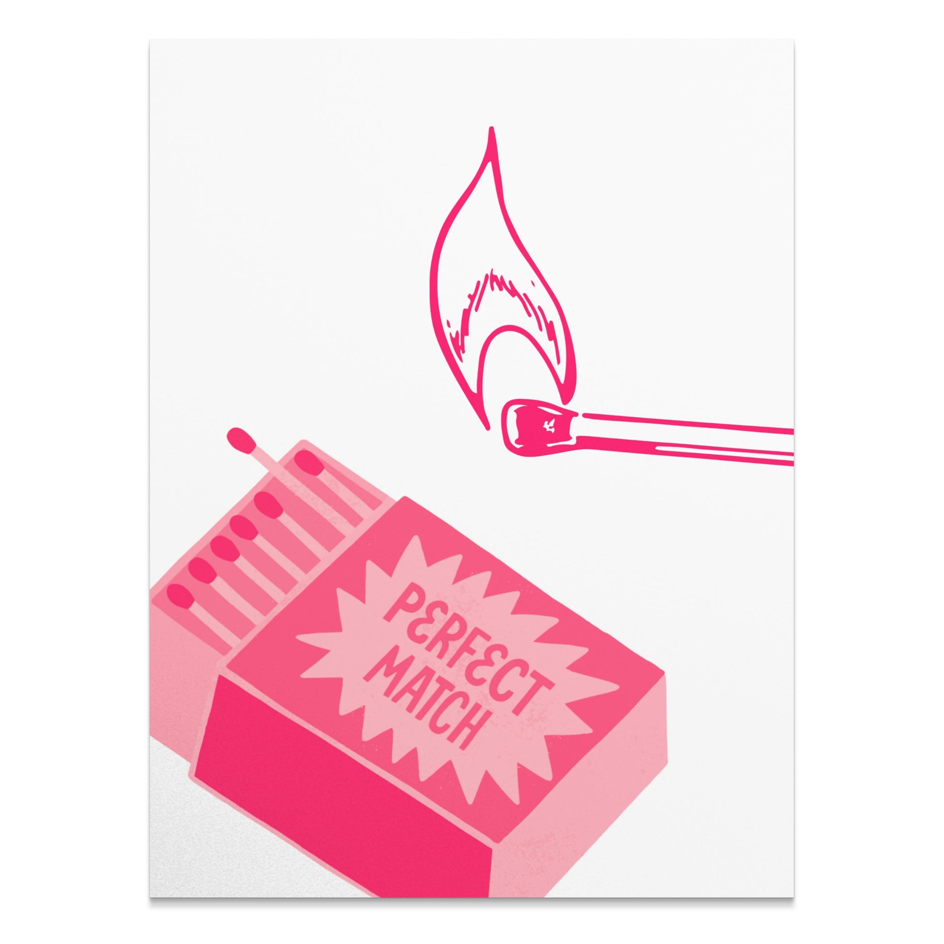 Premium Poster of Perfect Match Illustration of Matches Posters