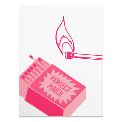 Premium Poster of Perfect Match Illustration of Matches Posters