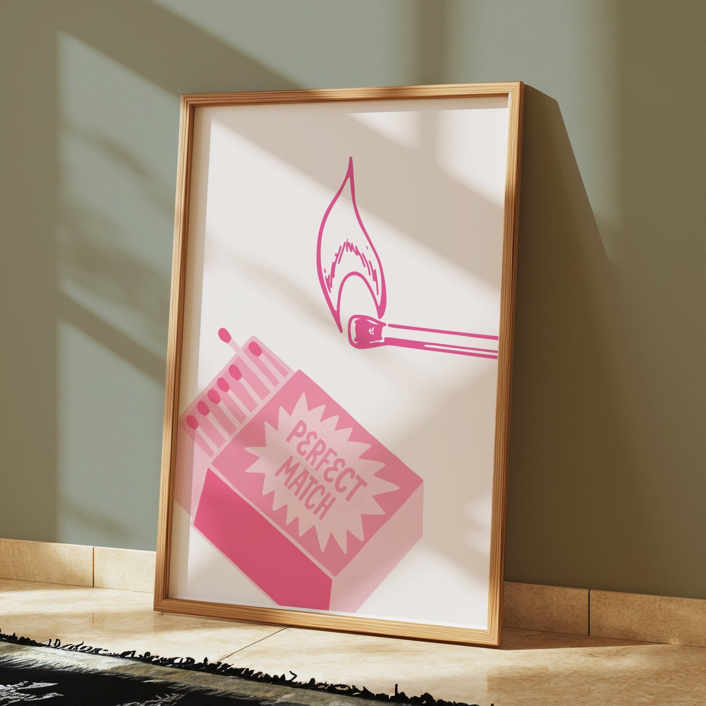 Premium Poster of Perfect Match Striking Design Matchbox Art Posters