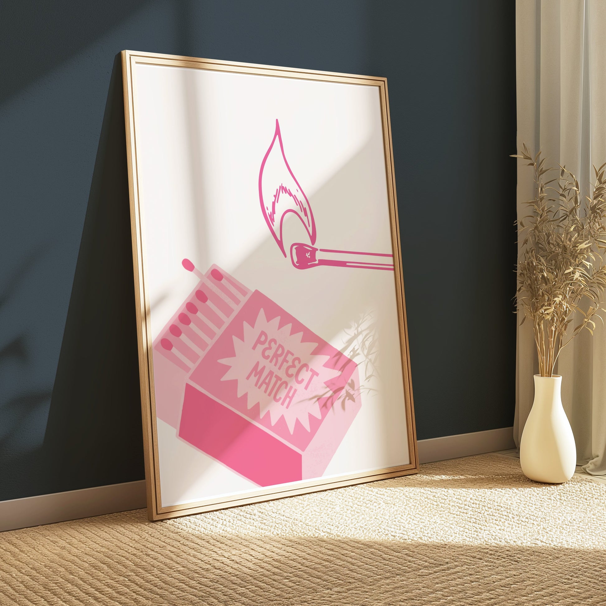 Premium Poster of Perfect Match Striking Design Matchbox Art Posters