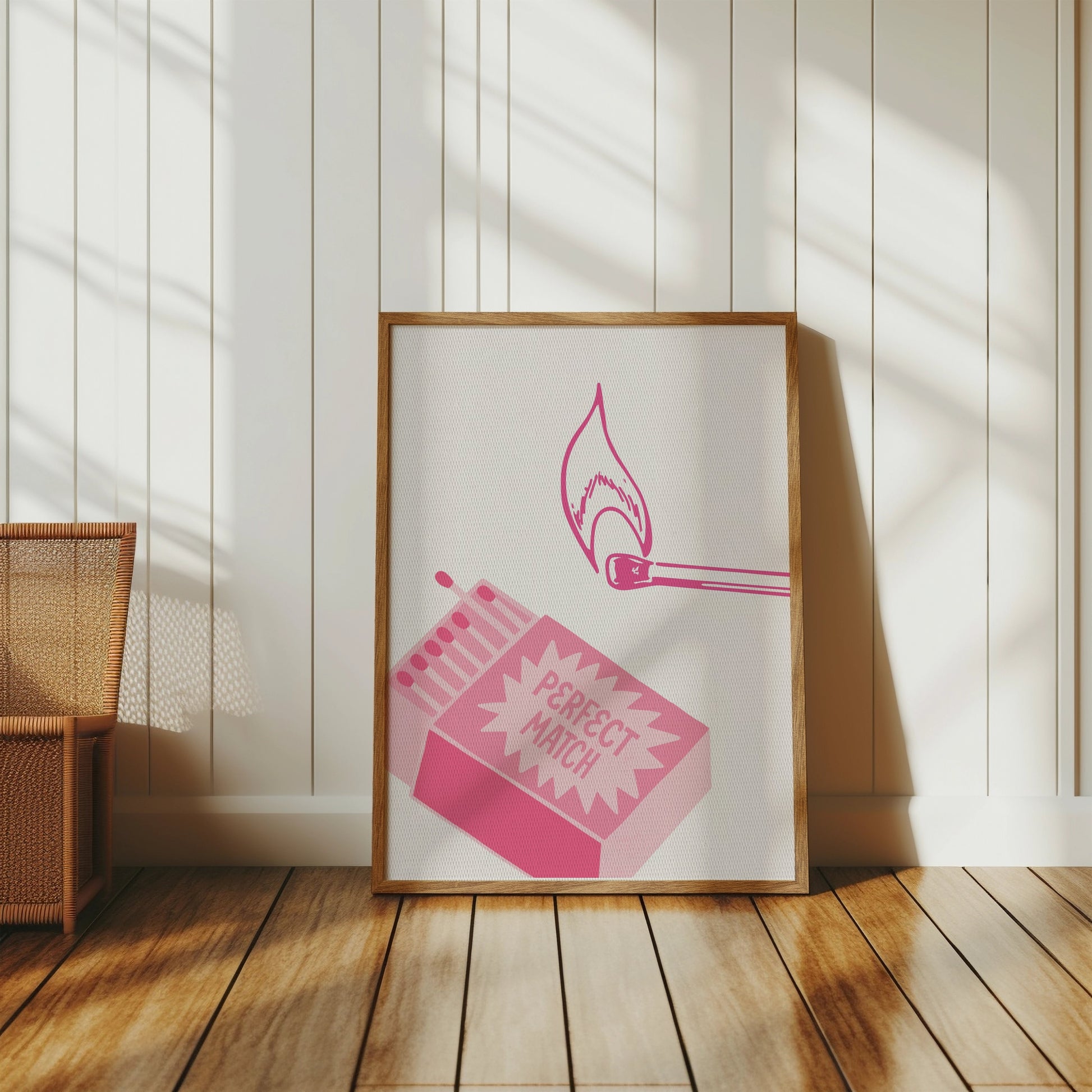 Premium Poster of Perfect Match Striking Design Matchbox Art Posters