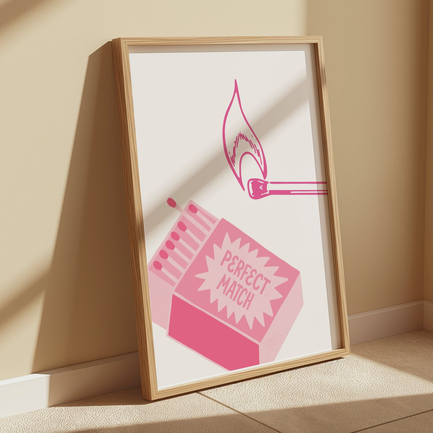 Premium Poster of Perfect Match Striking Design Matchbox Art Posters