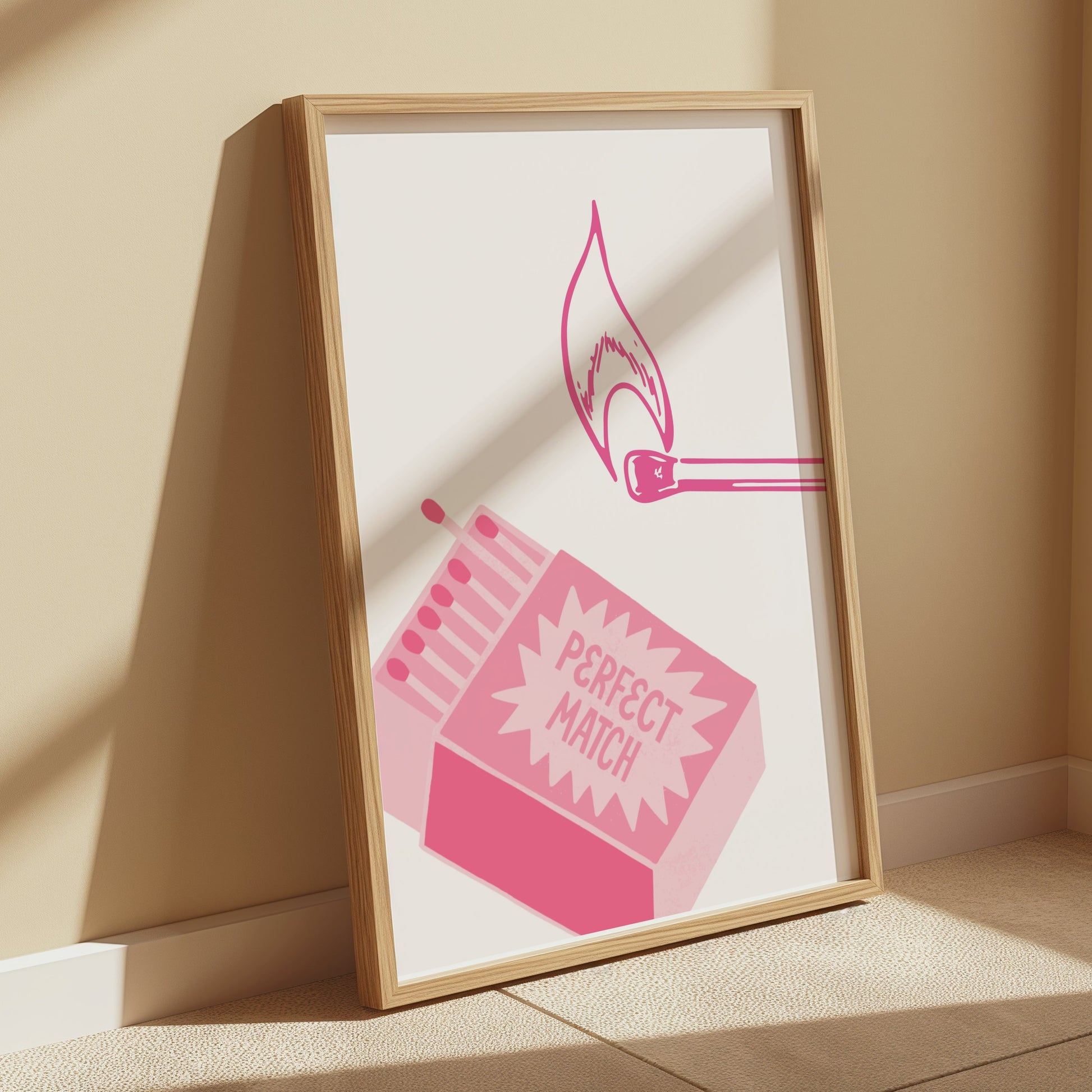 Premium Poster of Perfect Match Striking Design Matchbox Art Posters