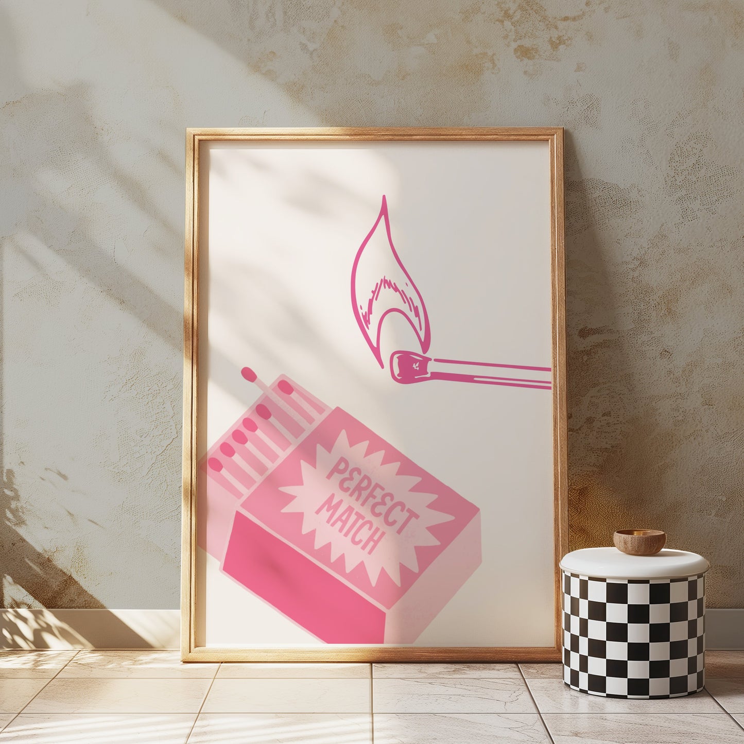 Premium Poster of Perfect Match Striking Design Matchbox Art Posters