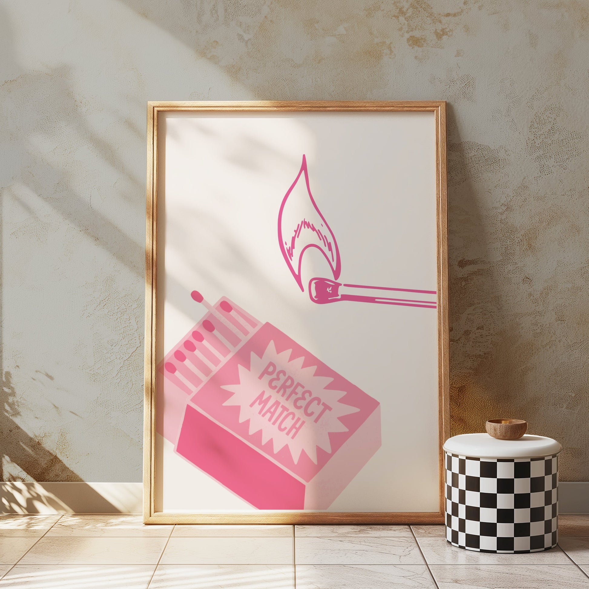 Premium Poster of Perfect Match Striking Design Matchbox Art Posters