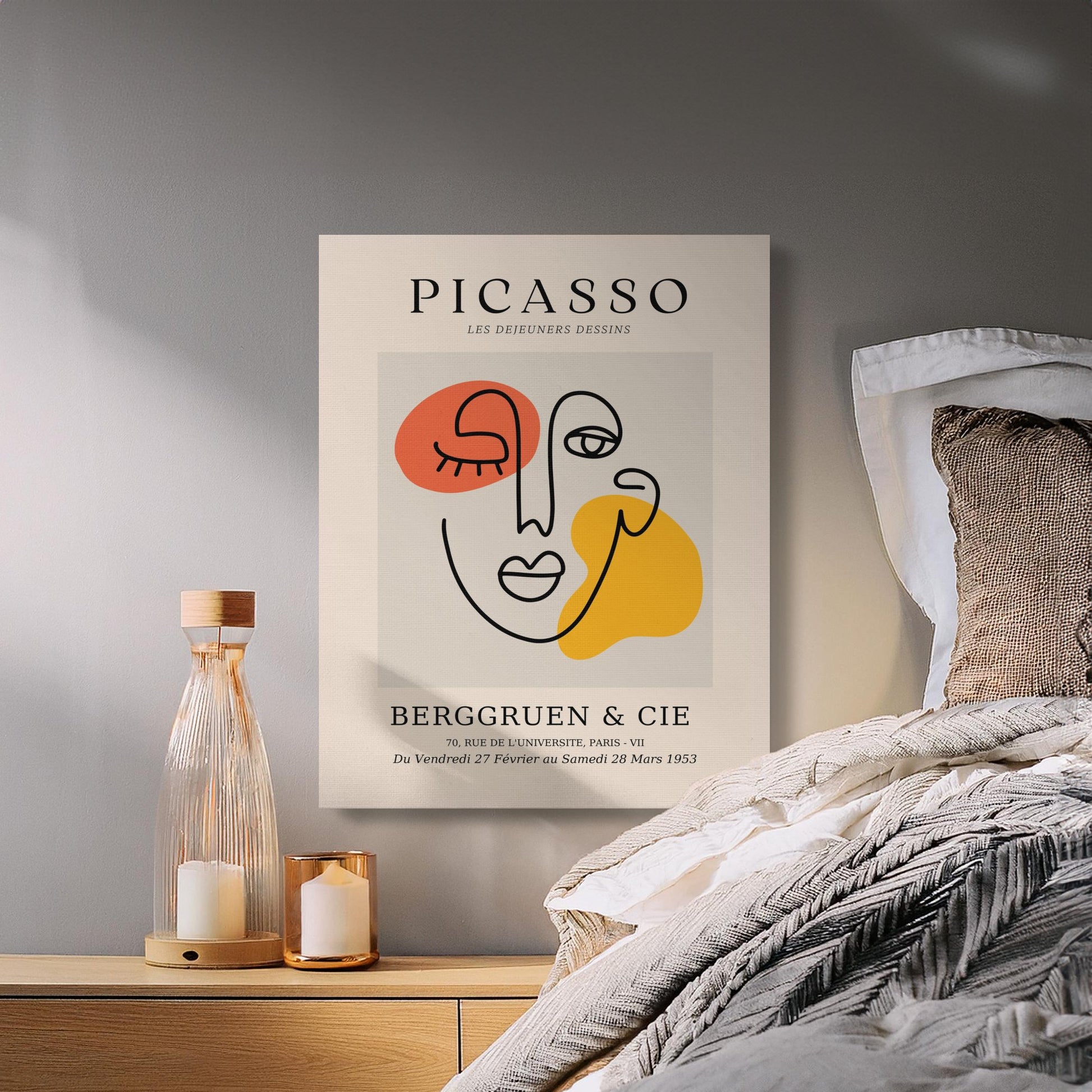Premium Poster of Picasso Art Berggruen and Cie Canvas Wraps