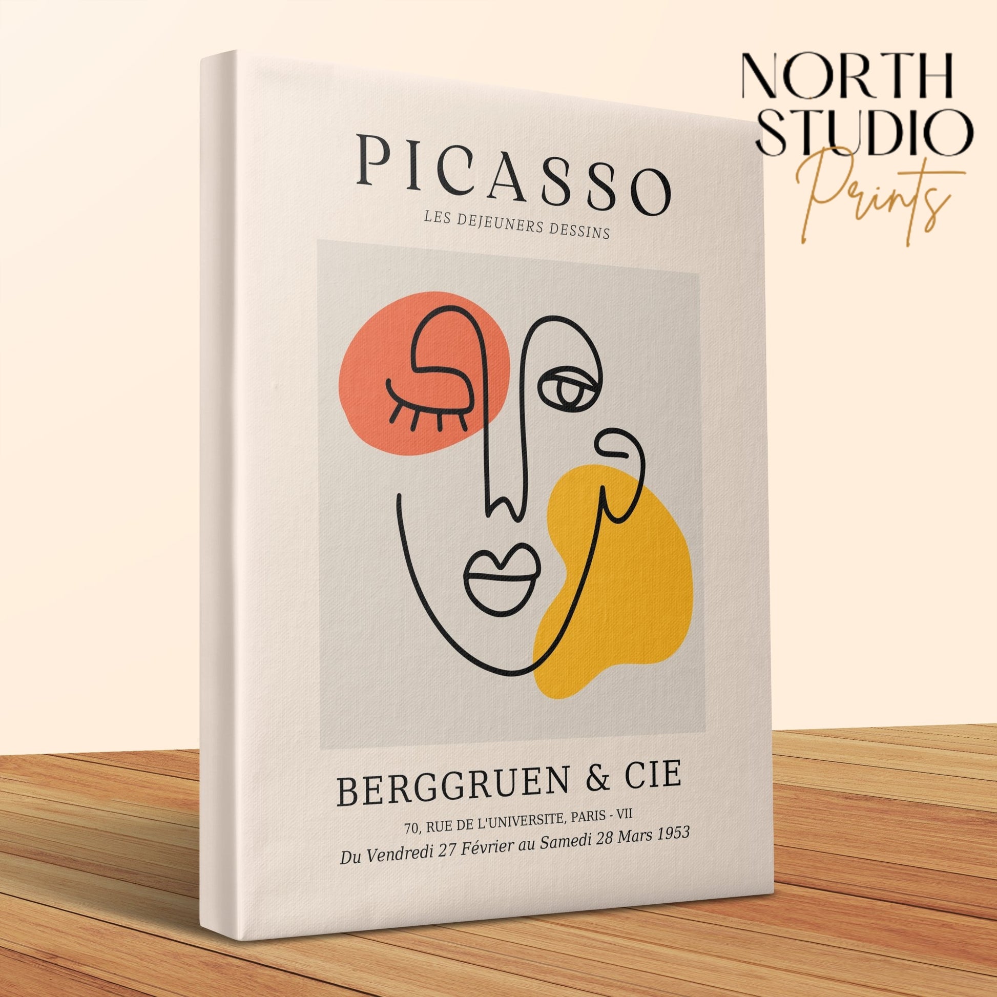 Premium Poster of Picasso Art Berggruen and Cie Canvas Wraps