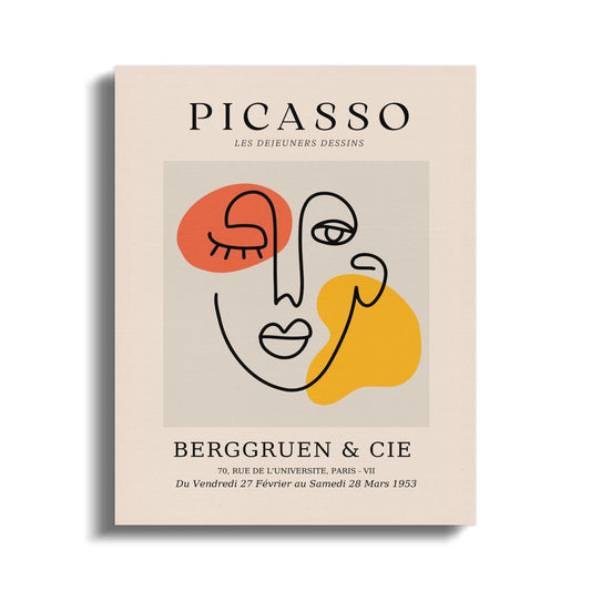 Premium Poster of Picasso Art Berggruen and Cie Canvas Wraps