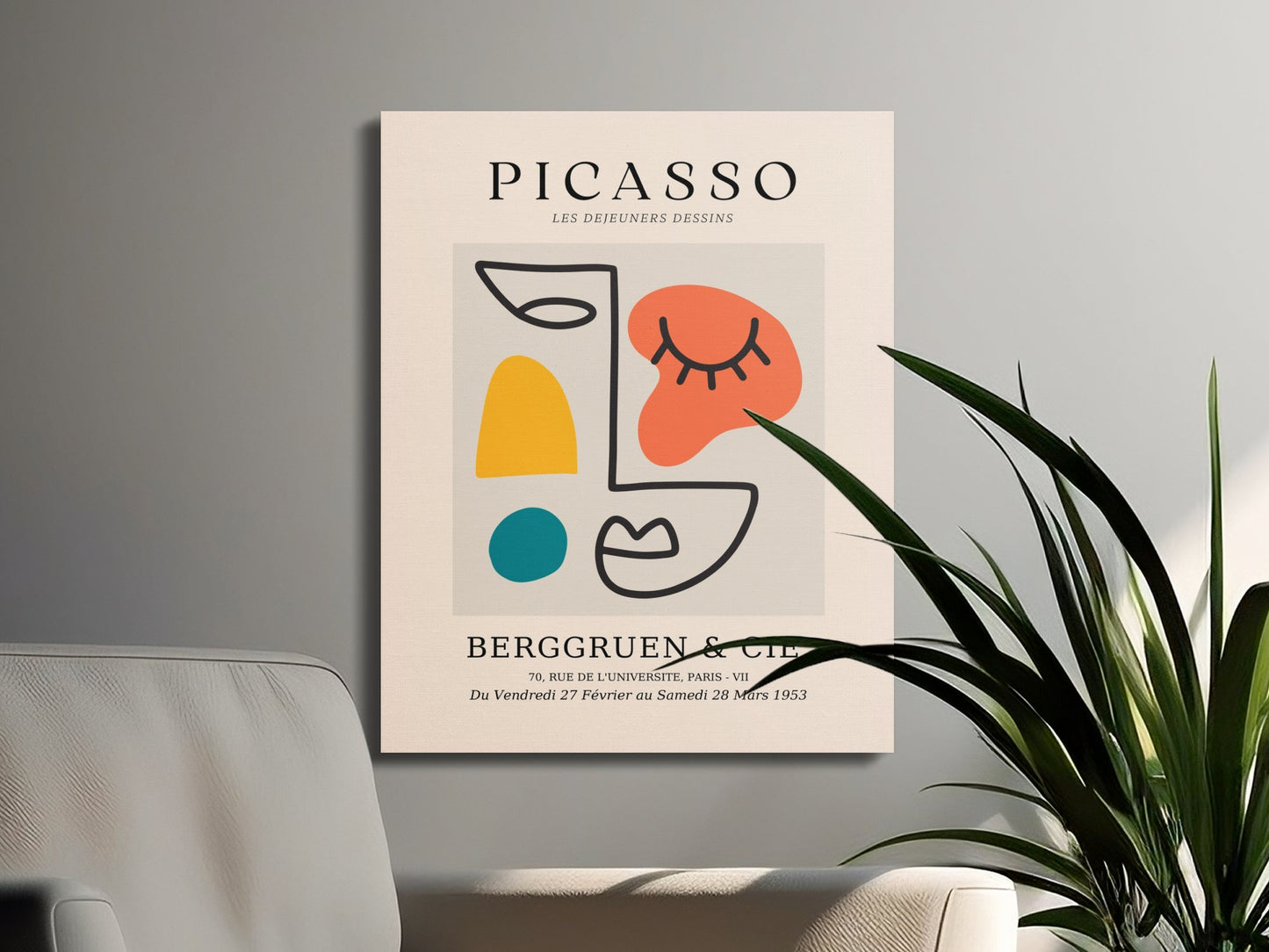 Premium Poster of Picasso Berggruen & Cie Les Dejeuners Dessins Canvas Wraps