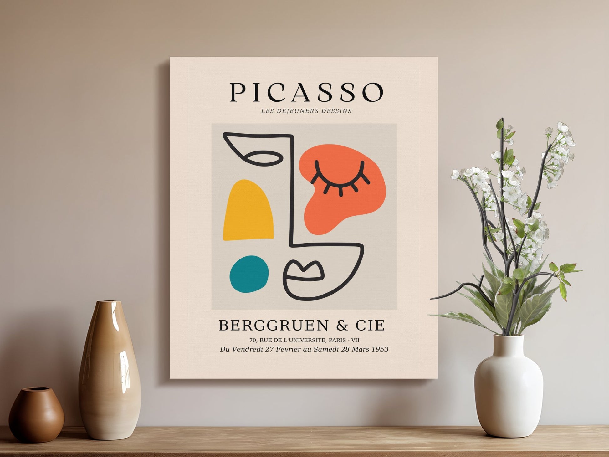 Premium Poster of Picasso Berggruen & Cie Les Dejeuners Dessins Canvas Wraps