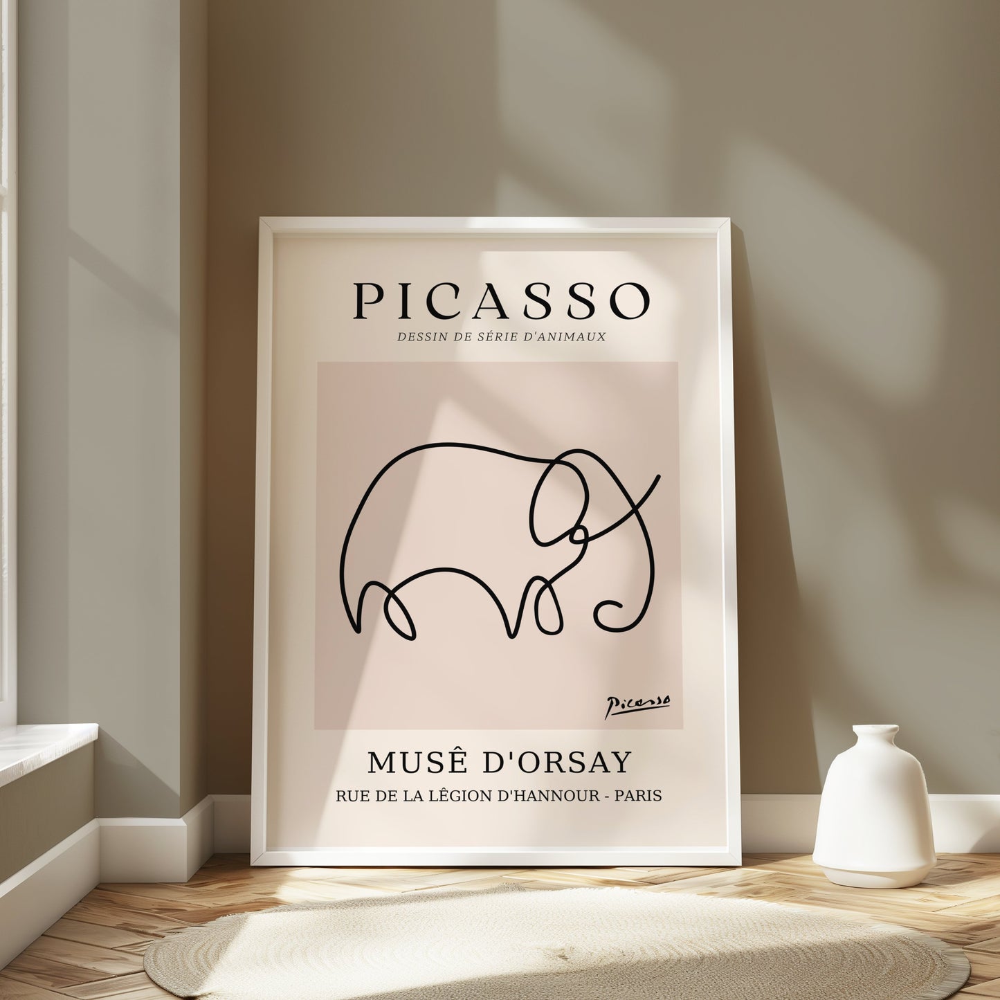 Premium Poster of Picasso Dessin de Série d'Animaux Elephant Posters