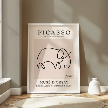 Premium Poster of Picasso Dessin de Série d'Animaux Elephant Posters