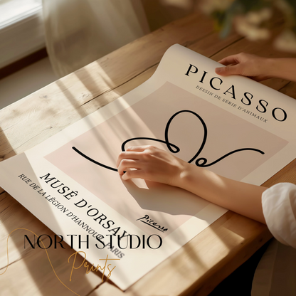 Premium Poster of Picasso Dessin de Série d'Animaux Musé D'Orsay Posters