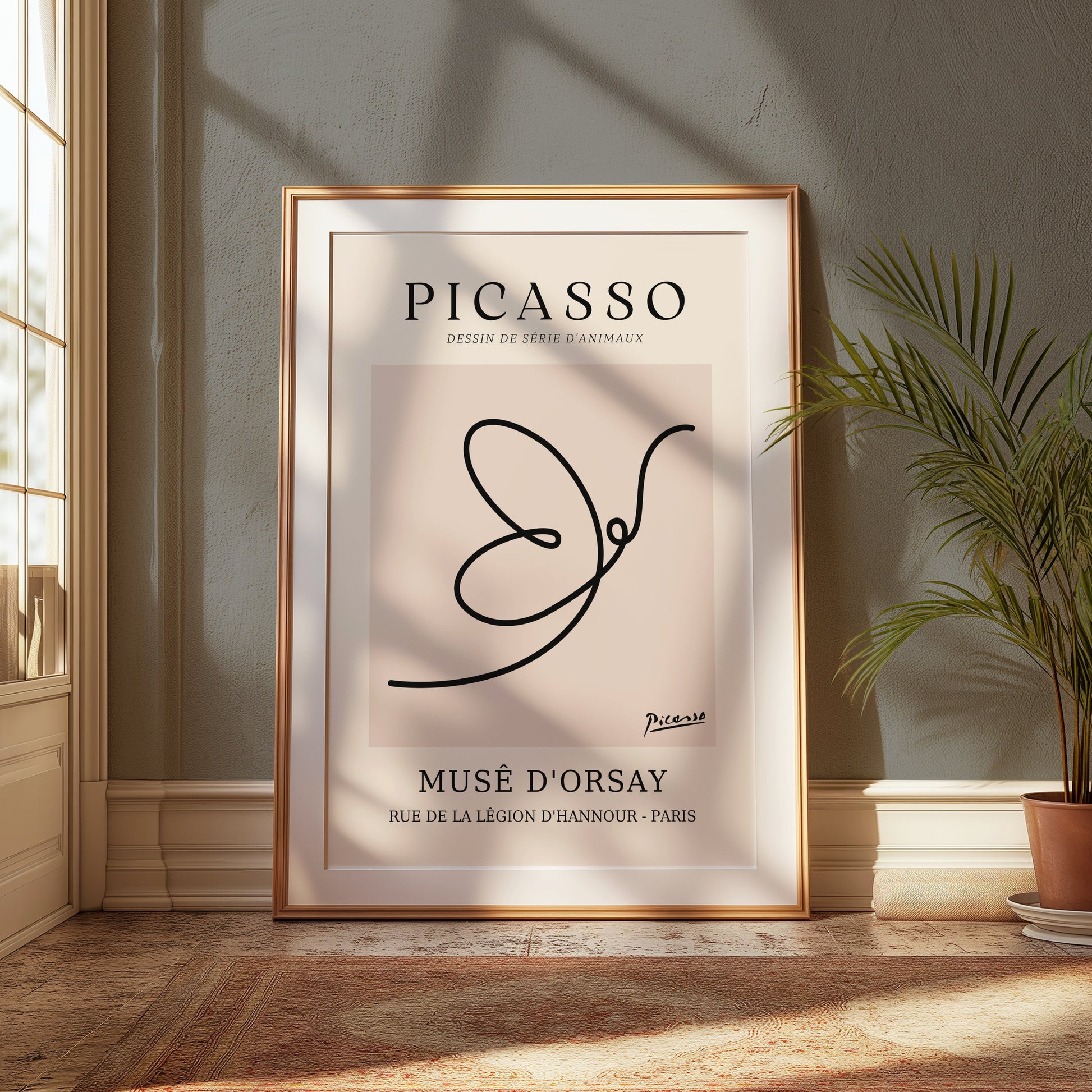 Premium Poster of Picasso Dessin de Série d'Animaux Musé D'Orsay Posters