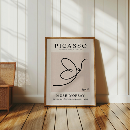 Premium Poster of Picasso Dessin de Série d'Animaux Musé D'Orsay Posters