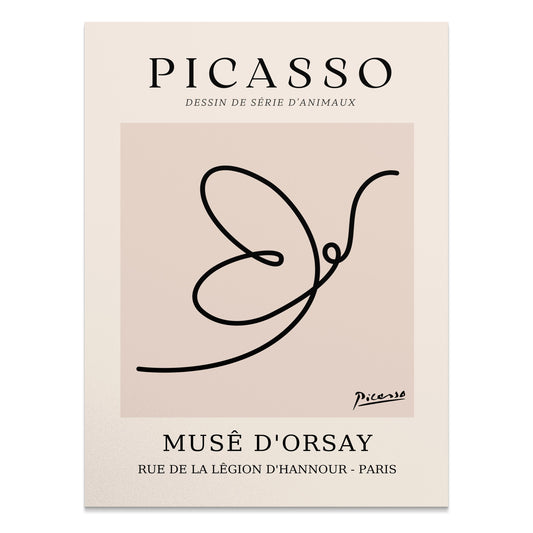 Premium Poster of Picasso Dessin de Série d'Animaux Musé D'Orsay Posters