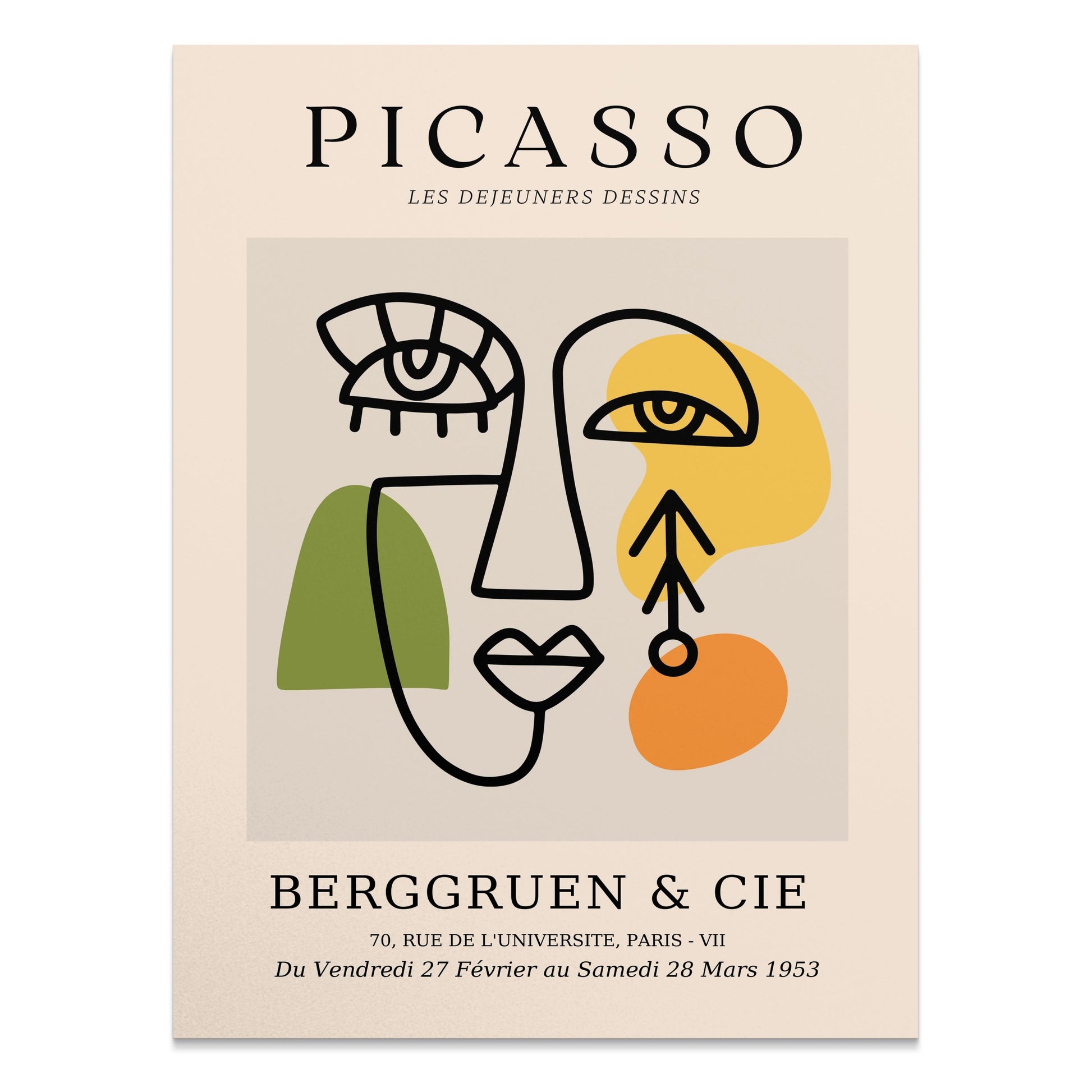 Premium Poster of Picasso Exhibition Poster Paris Art Show Posters