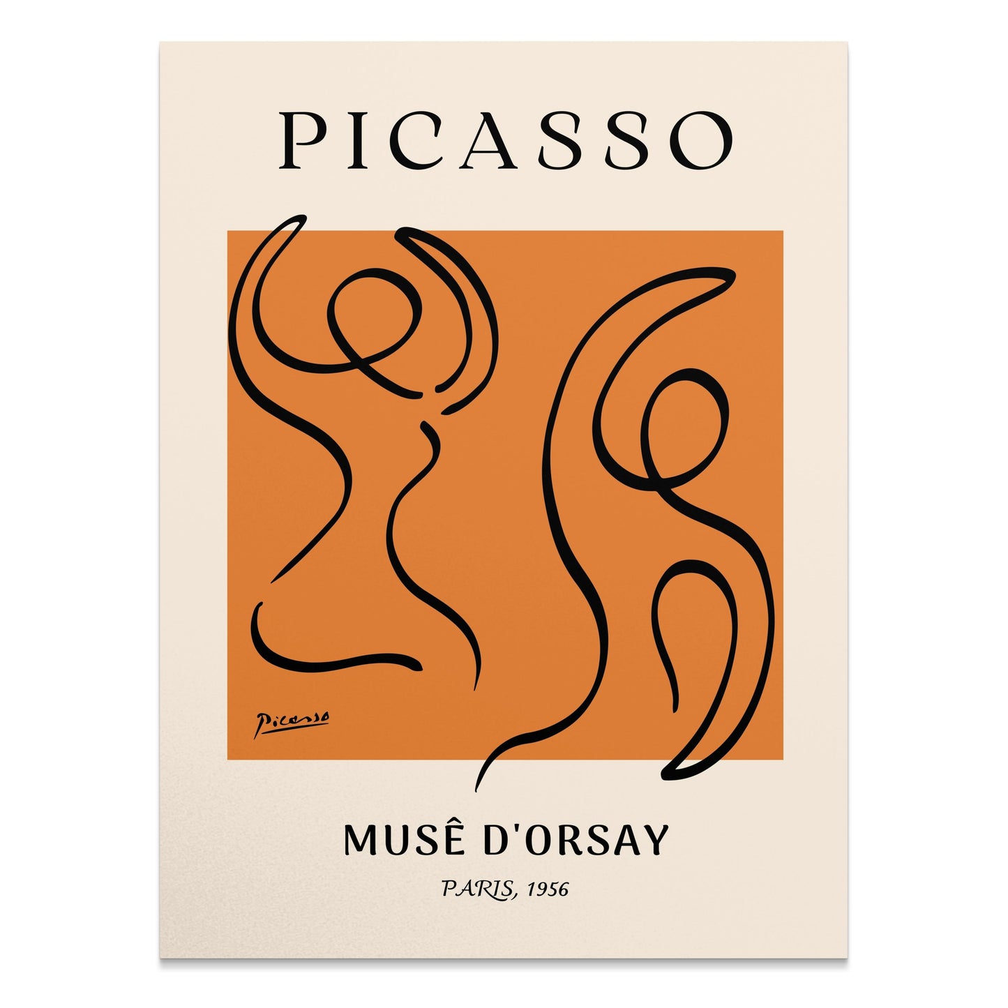 Premium Poster of Picasso Muse D'Orsay Paris 1956 Art Print Posters
