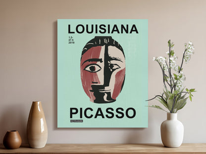 Premium Poster of Picasso Wall Art Mask Design Poster Canvas Wraps