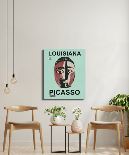 Premium Poster of Picasso Wall Art Mask Design Poster Canvas Wraps