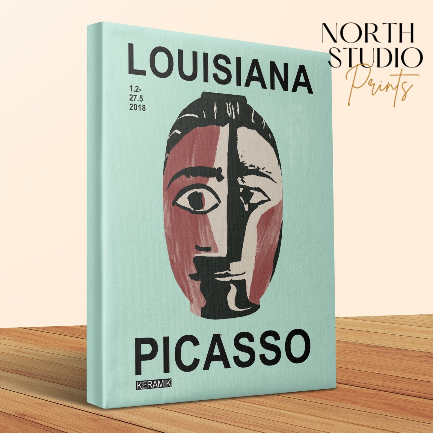 Premium Poster of Picasso Wall Art Mask Design Poster Canvas Wraps
