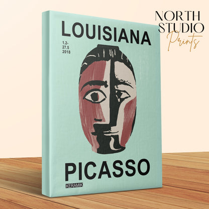 Premium Poster of Picasso Wall Art Mask Design Poster Canvas Wraps