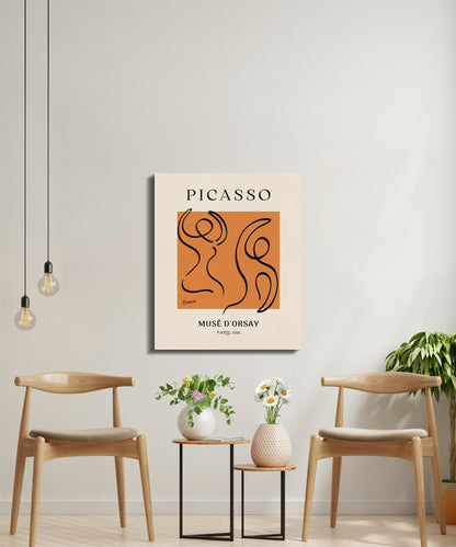 Premium Poster of Picasso Wall Art Muse D'Orsay 1956 Canvas Wraps