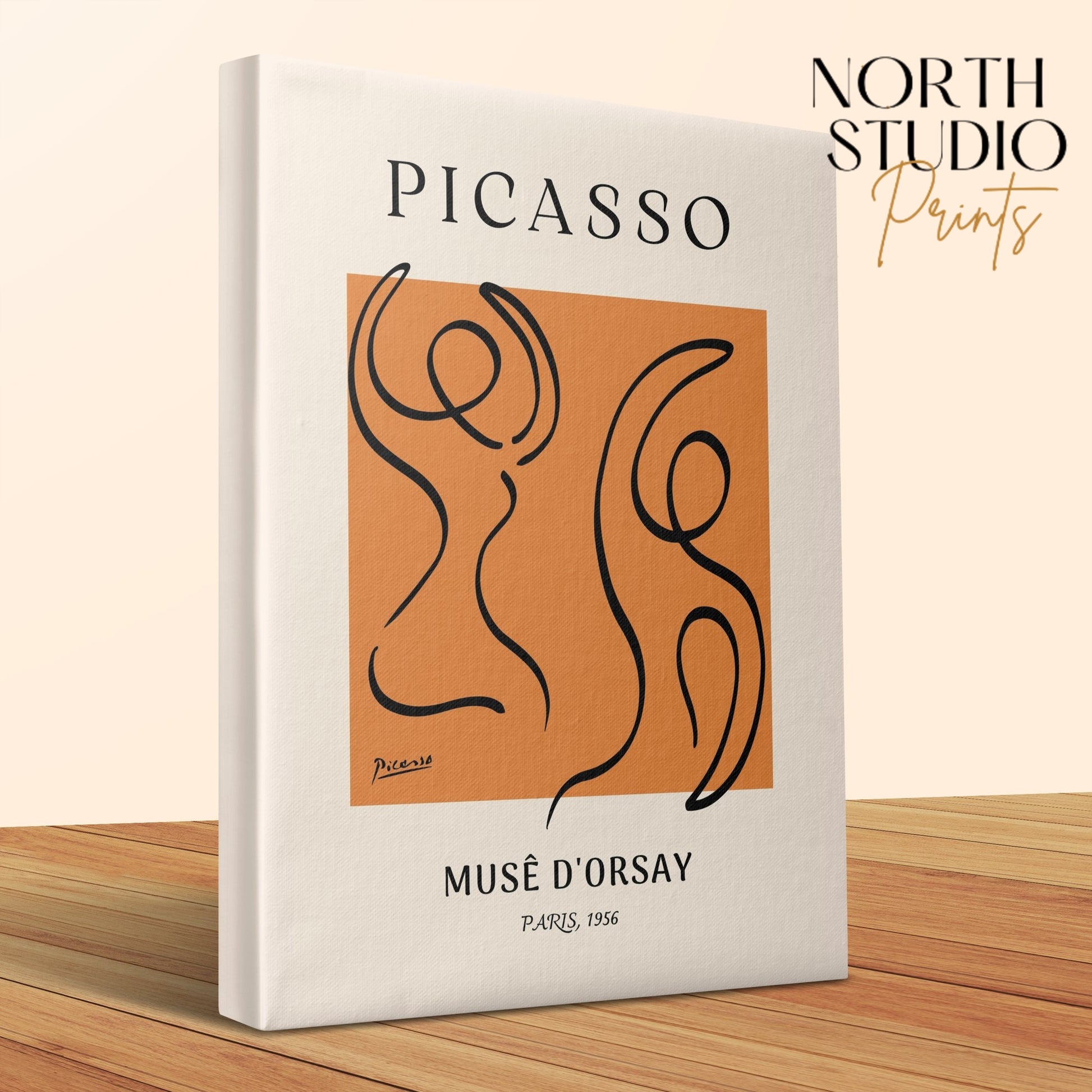 Premium Poster of Picasso Wall Art Muse D'Orsay 1956 Canvas Wraps