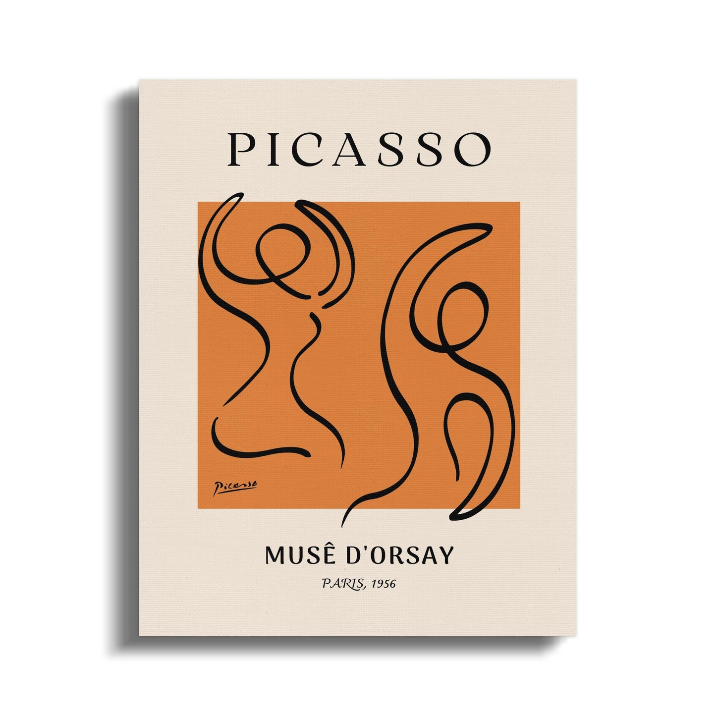 Premium Poster of Picasso Wall Art Muse D'Orsay 1956 Canvas Wraps