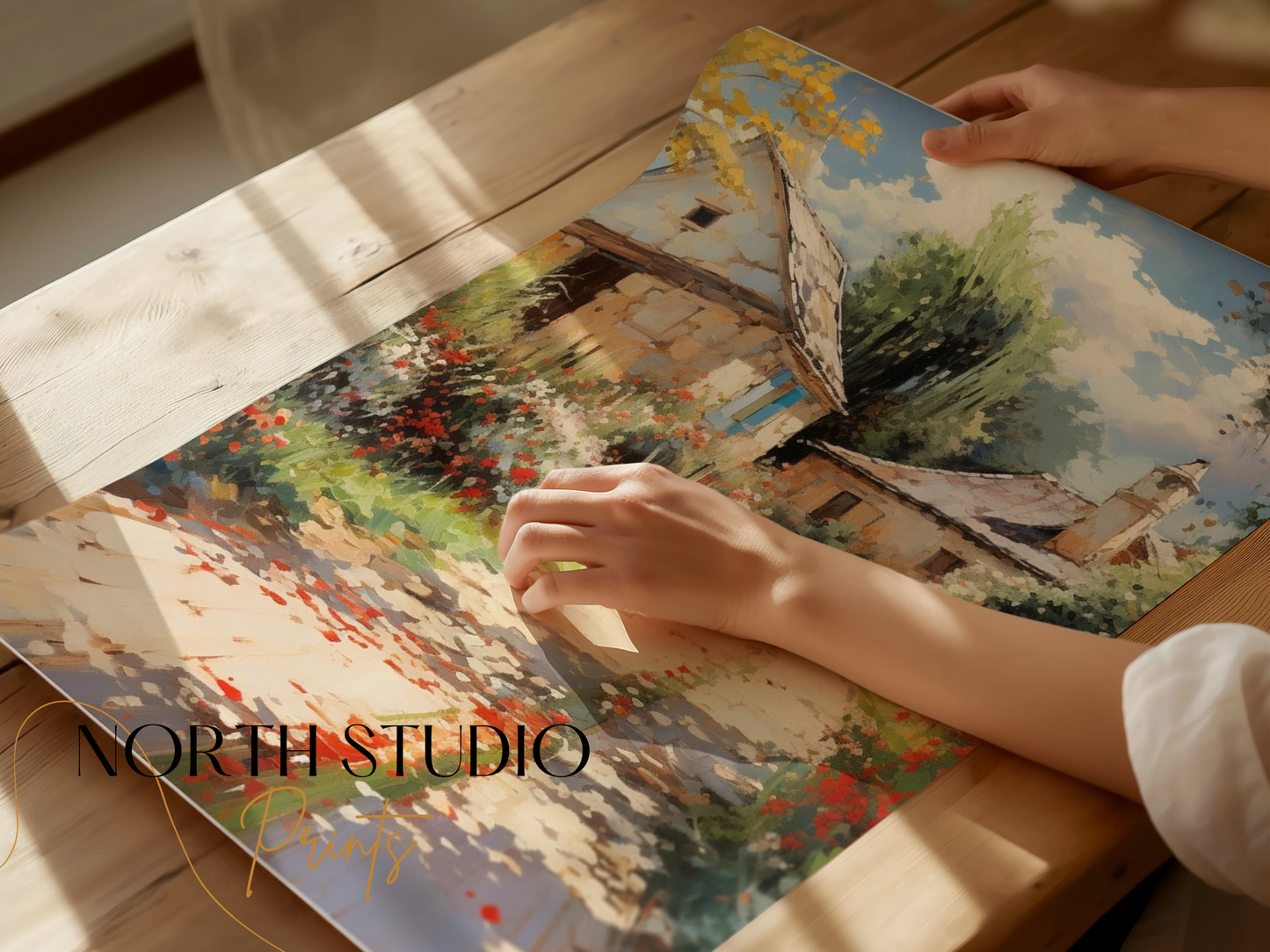 Premium Poster of Picturesque Country Cottage Pathway Posters