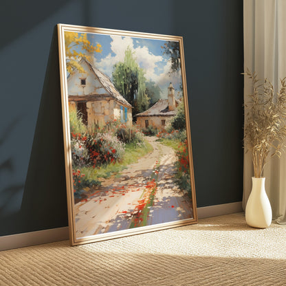 Premium Poster of Picturesque Country Cottage Pathway Posters