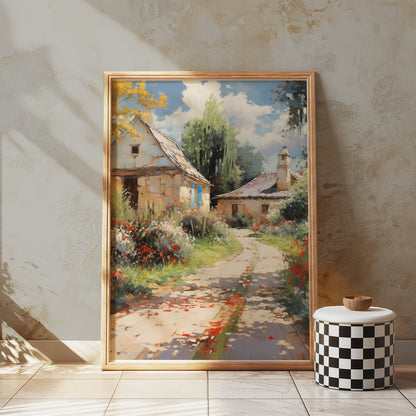 Premium Poster of Picturesque Country Cottage Pathway Posters